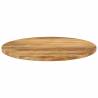 Round Solid Wood Mango Table Top Ø 90x3.8 cm - Unique Design