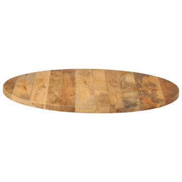 Round Solid Wood Mango Table Top Ø 90x3.8 cm - Unique Design