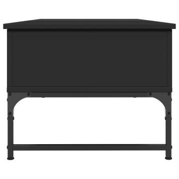 Elegant Black Coffee Table - 100x50 cm | HipoMarket UK