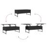 Elegant Black Coffee Table - 100x50 cm | HipoMarket UK