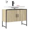 Bathroom Sink Cabinet Sonoma Oak 80x33x60 cm Engineered Wood Colour sonoma oak Quantity in Package 1 Length 80 cm 