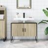 Bathroom Sink Cabinet Sonoma Oak 80x33x60 cm - Chic Storage