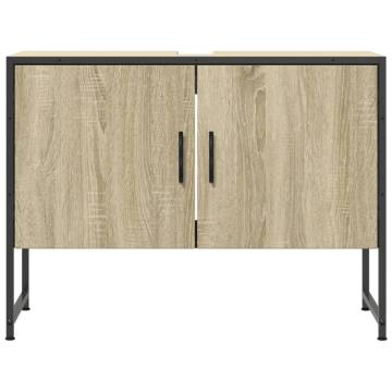 Bathroom Sink Cabinet Sonoma Oak 80x33x60 cm - Chic Storage