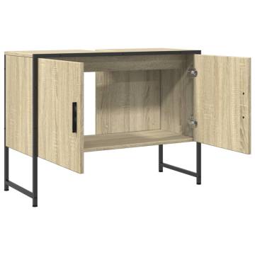 Bathroom Sink Cabinet Sonoma Oak 80x33x60 cm - Chic Storage