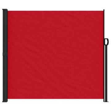 Retractable Side Awning Red 180x600 cm - Privacy Solution