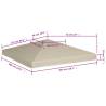 Beige Gazebo Top Cover 3x3m - Durable 310 g/m² | HipoMarket