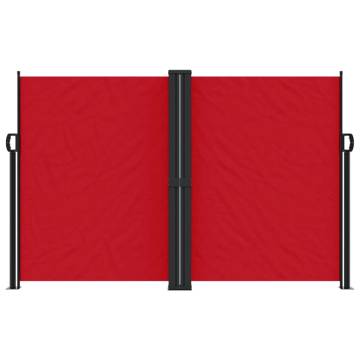 Retractable Side Awning Red 160x600 cm - Privacy & Protection