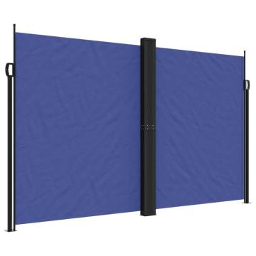 Retractable Side Awning Blue 200x600 cm - Hipomarket