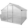 Reinforced Aluminium Greenhouse with Base Frame - 6.05 m²