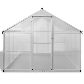 Reinforced Aluminium Greenhouse with Base Frame - 6.05 m²