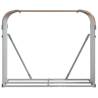 Light Brown Log Holder 120x45x100 cm | Sturdy Galvanised Steel