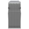 Log Holder Light Grey 234x45x100 cm - Galvanised Steel