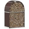 Log Holder Brown 80x45x120 cm | Galvanised Steel Storage