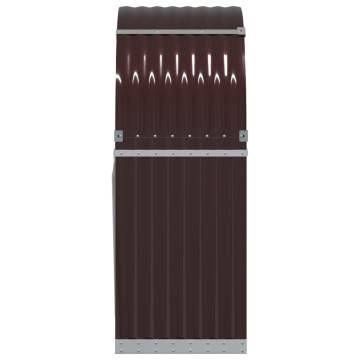 Log Holder Brown 80x45x120 cm | Galvanised Steel Storage