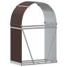 Log Holder Brown 80x45x120 cm | Galvanised Steel Storage