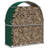 Log Holder Green 120x45x140 cm - Galvanised Steel Storage