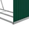 Log Holder Green 120x45x140 cm - Galvanised Steel Storage