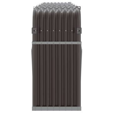 Log Holder Brown 300x45x100 cm - Durable Galvanised Steel