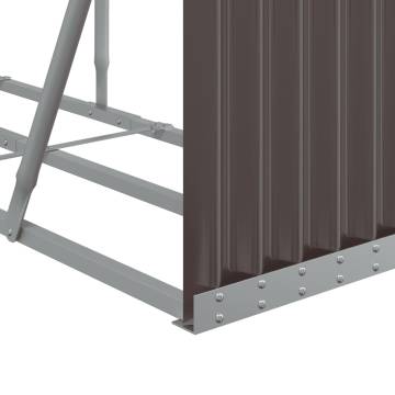 Log Holder Brown 300x45x100 cm - Durable Galvanised Steel