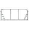 Log Holder Silver 234x45x100 cm - Galvanised Steel Storage