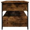 Elegant Smoked Oak Coffee Table - 85x50x50 cm