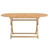 Folding Garden Table - Solid Acacia Wood, 160x85 cm