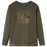 Kids' T-shirt with Long Sleeves Khaki 104 Colour khaki Size 104 (3-4y) 