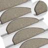 Stair Mats Self-adhesive 15 pcs Grey and Beige 65x21x4 cm Colour grey and beige Size 65 x 25 cm Quantity in Package 15 