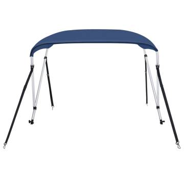 2 Bow Bimini Top Navy Blue 150x120x110 cm | Hipo Market