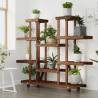 Flower Stand with Wheels - Solid Fir Wood | Hipomarket UK