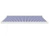 Retractable Awning Blue & White 3.5x2.5m - Durable Aluminium