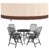 Garden Furniture Cover Round Beige Ø279x71 cm - Waterproof & Durable