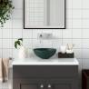 Bathroom Sink Ceramic Dark Green Round Colour dark green 