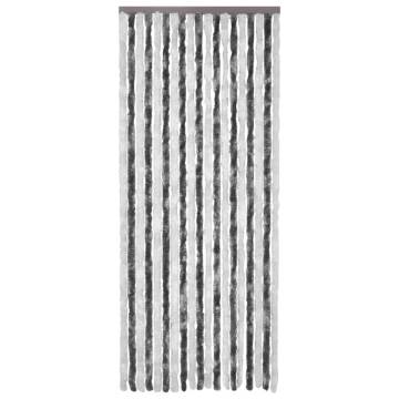 Insect Curtain Grey and White 90x200 cm Chenille - HipoMarket