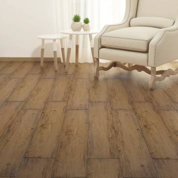 Non Self-adhesive PVC Flooring Planks - Walnut Brown 5.26 m²