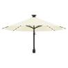 Wall-Mounted Parasol with LEDs - 300 cm Sand | HipoMarket