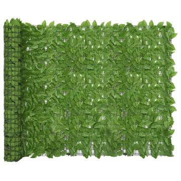 Balcony Screen with Green Leaves - 200x150 cm | HipoMarket