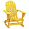 Garden Adirondack Rocking Chair Solid Fir Wood Yellow Colour yellow Quantity in Package 1 