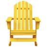 Garden Adirondack Rocking Chair - Solid Fir Wood Yellow