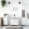 3 Piece Bathroom Furniture Set White Engineered Wood Colour white Number of 3 