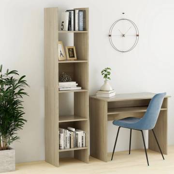 Book Cabinet Sonoma Oak - Stylish Storage Solution | HipoMarket