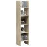 Book Cabinet Sonoma Oak - Stylish Storage Solution | HipoMarket