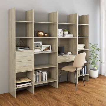 Book Cabinet Sonoma Oak - Stylish Storage Solution | HipoMarket