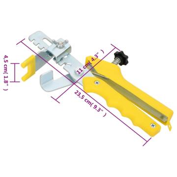 Tile Levelling System - 500 Wedges & 2500 Clips - 1.5mm