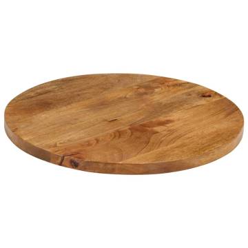 Round Solid Wood Mango Table Top Ø 60x2.5 cm | HipoMarket