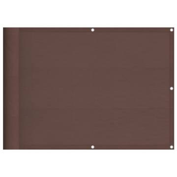 Brown Balcony Screen 75x1000 cm - 100% Polyester Oxford