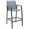 Garden Bar Chairs Set - 2 pcs Grey Textilene | HipoMarket