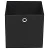 Stylish 4 pcs Black Non-woven Storage Boxes | HipoMarket