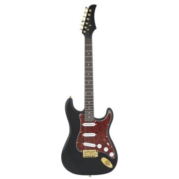 Beginner Electric Guitar with Bag - Black & Gold 39" | HipoMarket