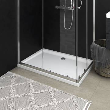 Rectangular ABS Shower Base Tray White 70x100 cm - Durable & Stylish